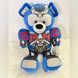 Build-A-Bear Transformers Optimus Prime Plush 16” Soft Face Autobot Robot Bear
